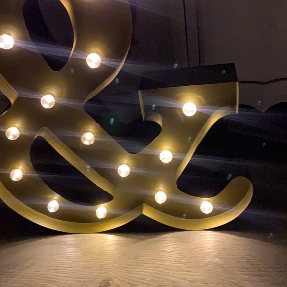 Marquee light threshold gold large‎ retro mid century modern home decor metal - Picture 5 of 16